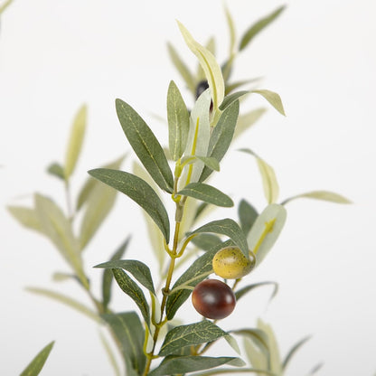 Tall Faux Olive Tree，5Ft(60in) Realistic Texture Potted Silk Artificial Olive Tree， Fake Olive