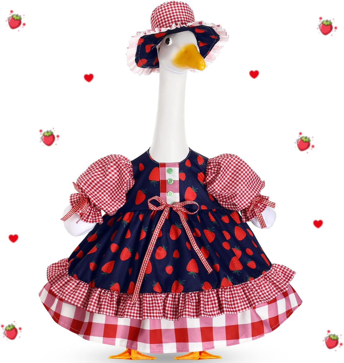 Lolita Goose Outfit Set for 23'' H Plastic Porch Cement Statue Cute Lolita Skirt Fall Spring Summer