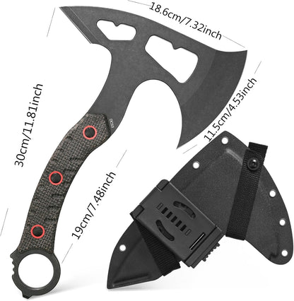 C1392 Camping Axes,DC53 Steel Blade with Micarta Handle Chopping Axe Bushcraft Camping Axes