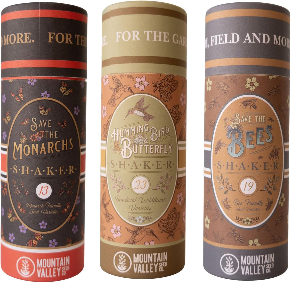 Pollinator Wildflower Seed Shaker Collection - ~300,000+ Wild Flower Seeds for Planting - Includes