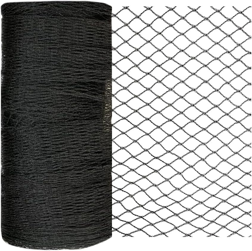 Bird Netting 30x30 Ft, 1/2In Mesh Heavy Duty Garden Netting Pest Barrier for Plants, Fruit Trees