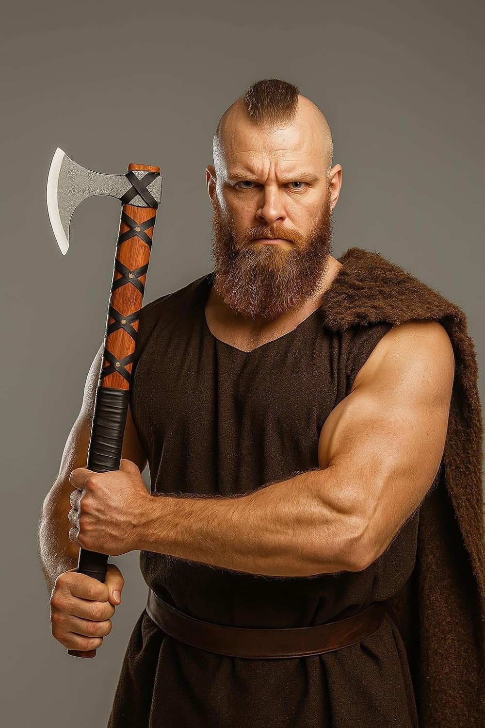 Viking Axe of Ragnar Lothbrok Hunting Axe with Rosewood Handle - Hand-Forged High Carbon Steel