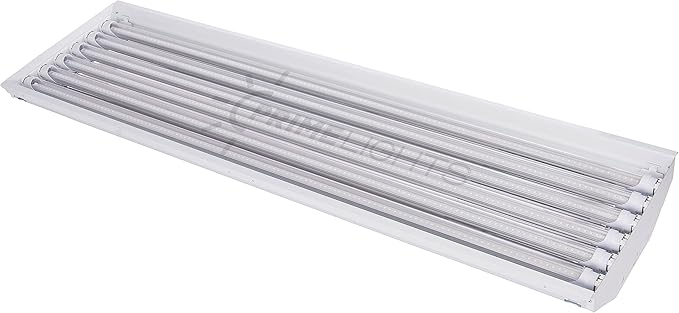 PrimeLights 6 Bulb/Lamp T8 LED High Bay Warehouse, Shop, Commercial Light Fixture