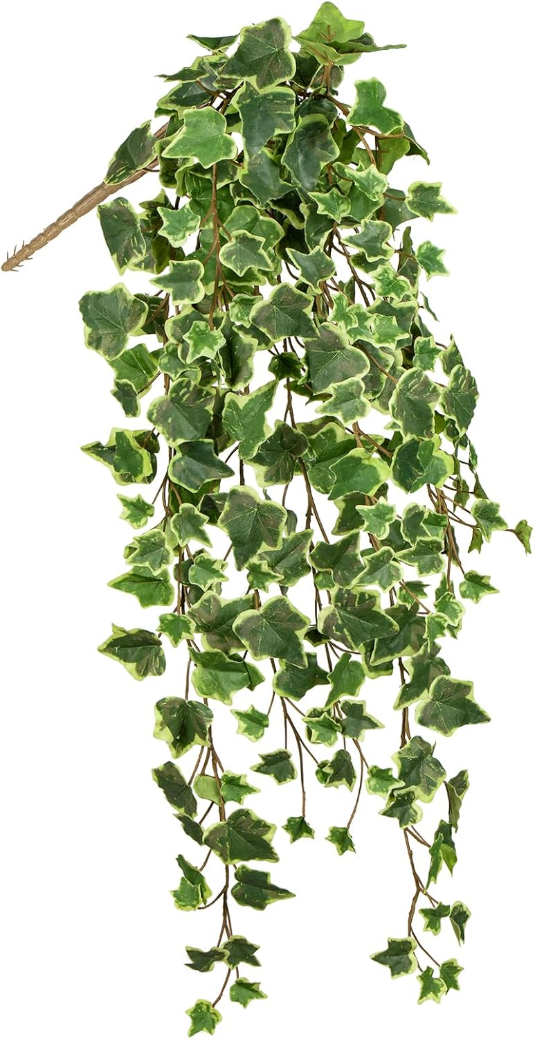 Hollyone Artificial Hanging Plants 35.4" Fake Ivy Vine Faux Ivy Leaves Fire and UV Resistant