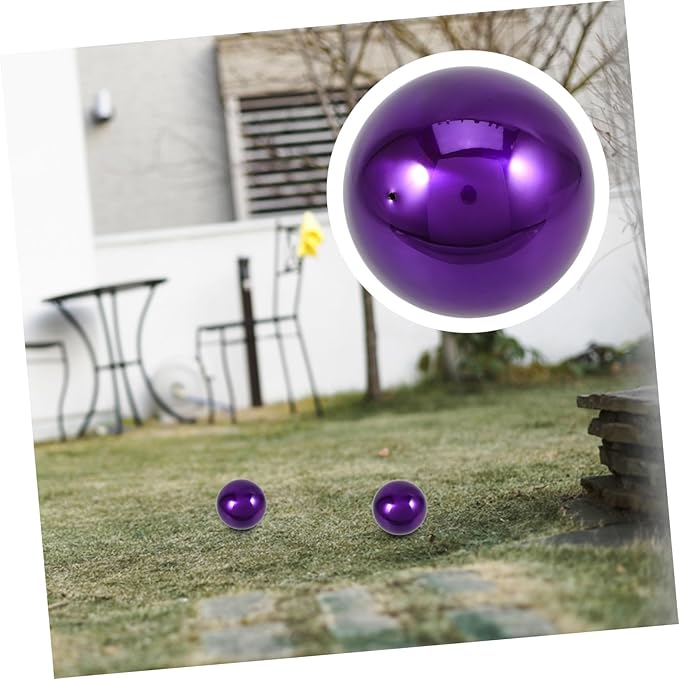 ibasenice Garden Reflection Ball Outdoor Decorative Spheres Polishing Reflective Ball for Landscape