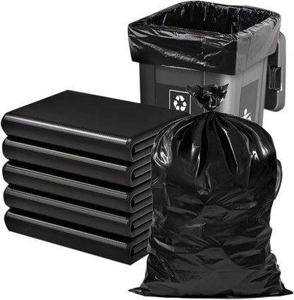 65 Gallon Trash Bags 1.8 Mil -50''x55'' Pack of 50 Thick Large Heavy Duty Multi-Use Garbage Bags