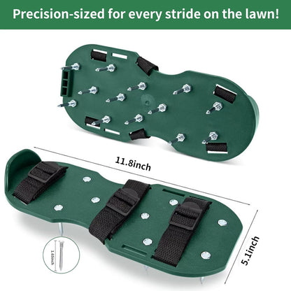 The Lawn Aerator Shoes for Grass, Epoxy Spiked Shoes with 1.65'' Sharp Short Spikes, Garden Grass