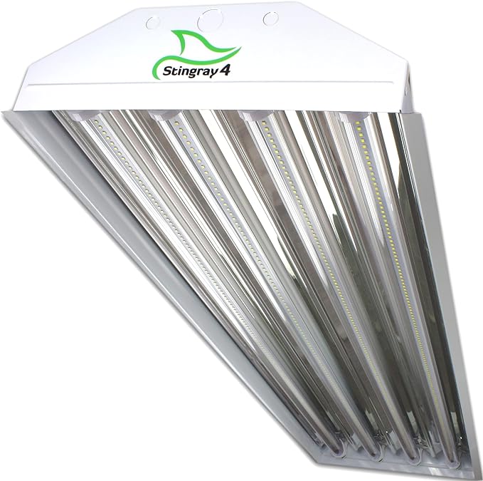 PrimeLights 4 Lamp Bulb High Bay T8 LED HighBay Utility Shop Garage Warehouse Light Fixture 11,000