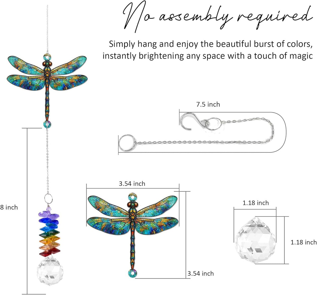 1 Layered Ornament Suncatcher - Dragonfly Gifts - Dragonflies Decor - Christmas Birthday Gifts for