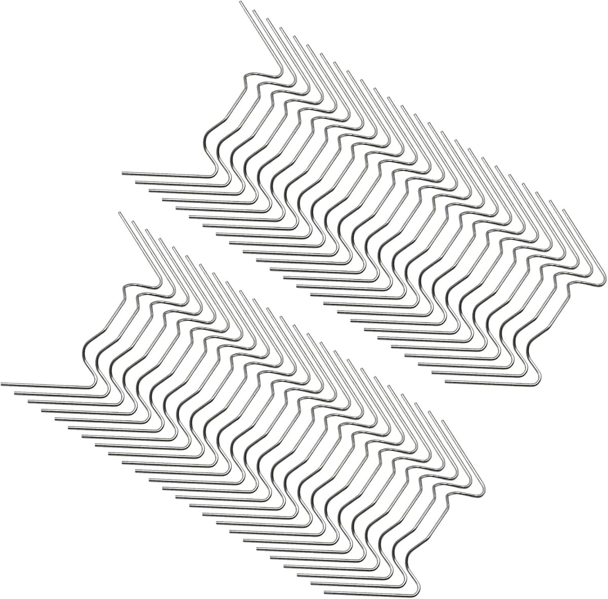 MDEOOSKY 50pcs Greenhouse Glazing Clips Stainless Steel W Type Clip Leaf Spring Clips Mini for