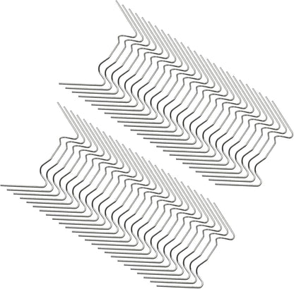 MDEOOSKY 50pcs Greenhouse Glazing Clips Stainless Steel W Type Clip Leaf Spring Clips Mini for