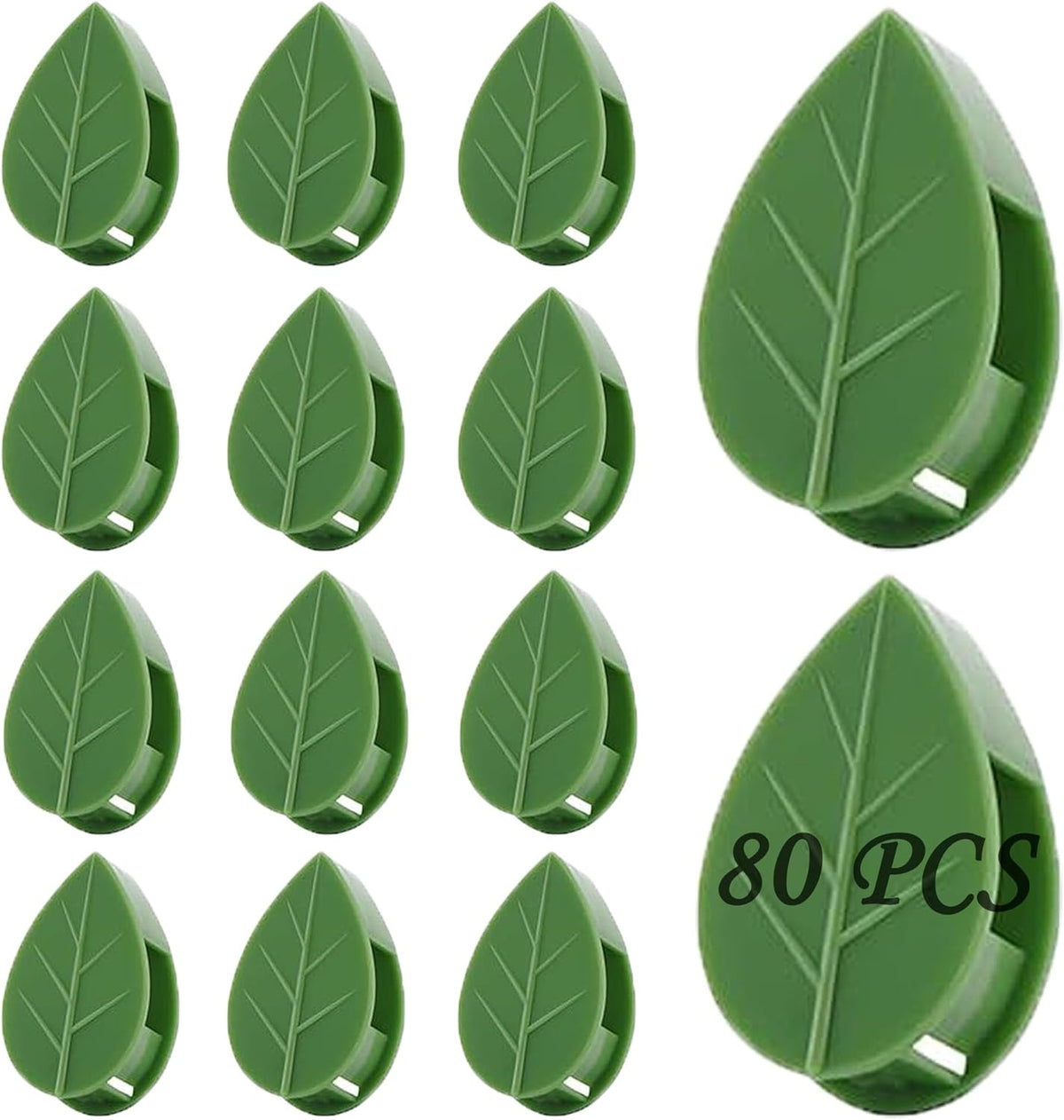 Plant Climbing Wall Fixture Clips, 80Pcs Self-Adhesive Wall Clips Fixer Hooks for Vines, Traction
