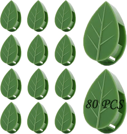 Plant Climbing Wall Fixture Clips, 80Pcs Self-Adhesive Wall Clips Fixer Hooks for Vines, Traction