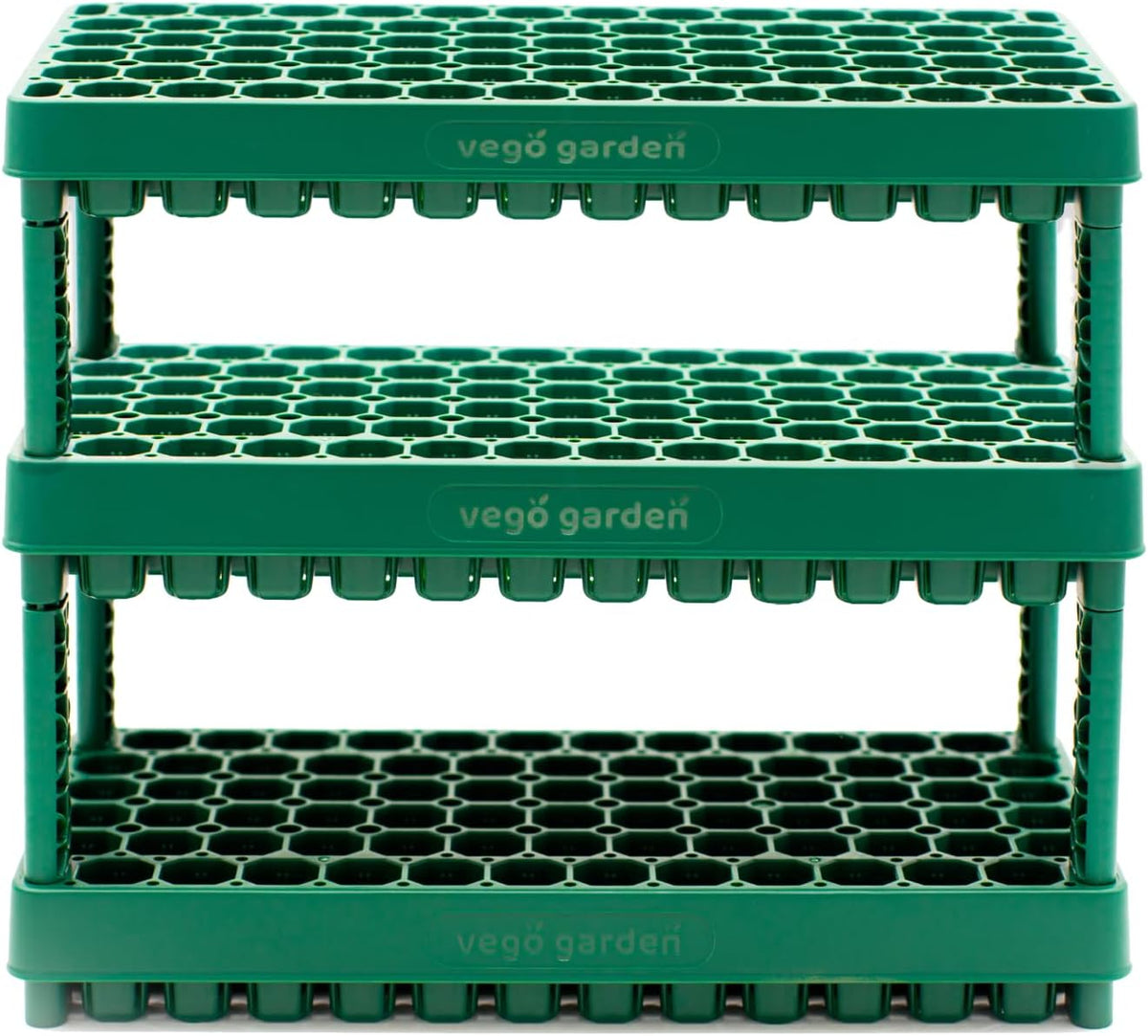 Vego garden 10" x 20" 76 Cells Seed Starter Tray Stackable Seedling Starting Germination Trays for