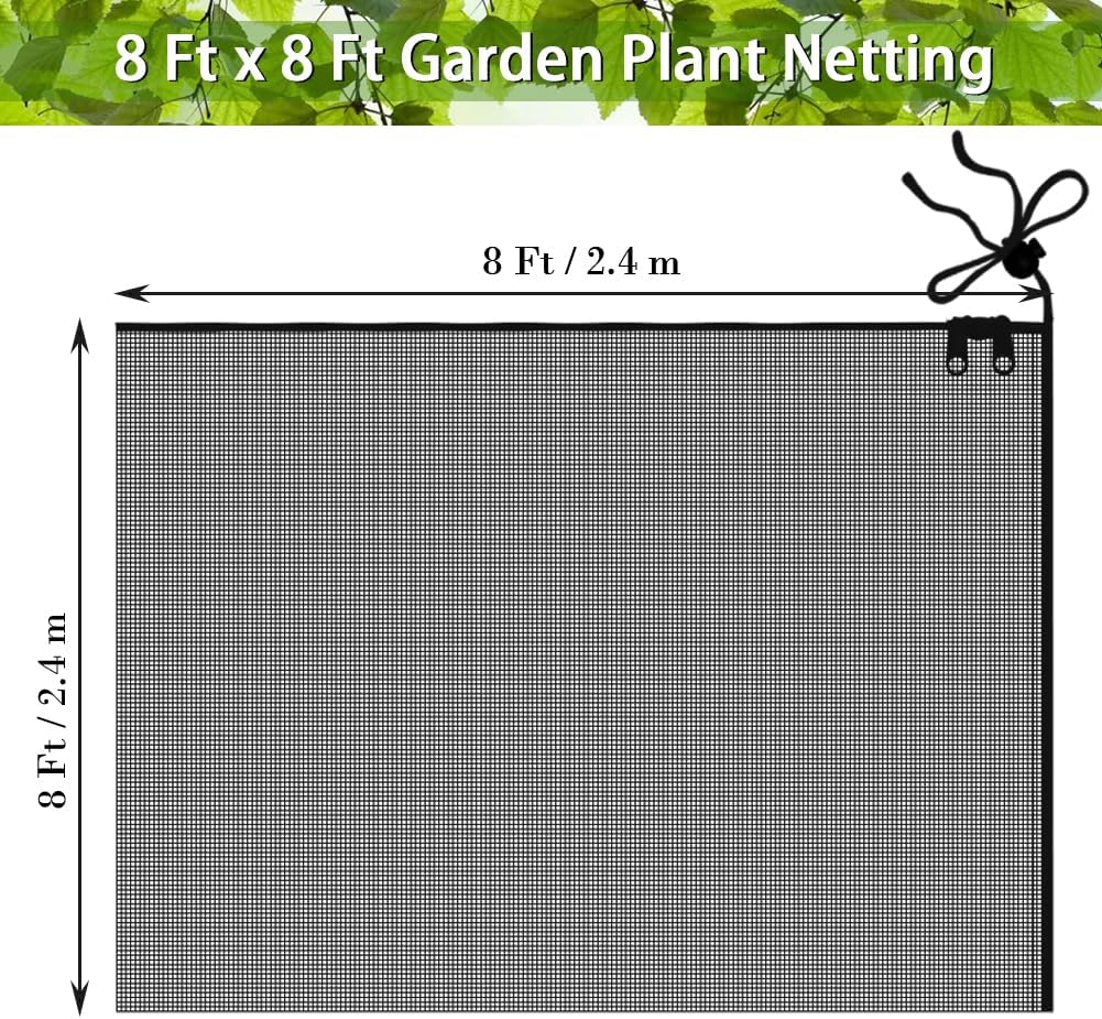 Fruit Tree Netting Covers with Zipper to Protect from Squirrels and Birds Large Netting for Fruit