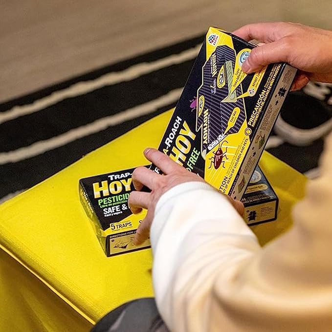 HOY HOY Trap A Roach - Bait Glue Traps, Great for Home with Kids & Pets Indoor, Sticky Pest Control