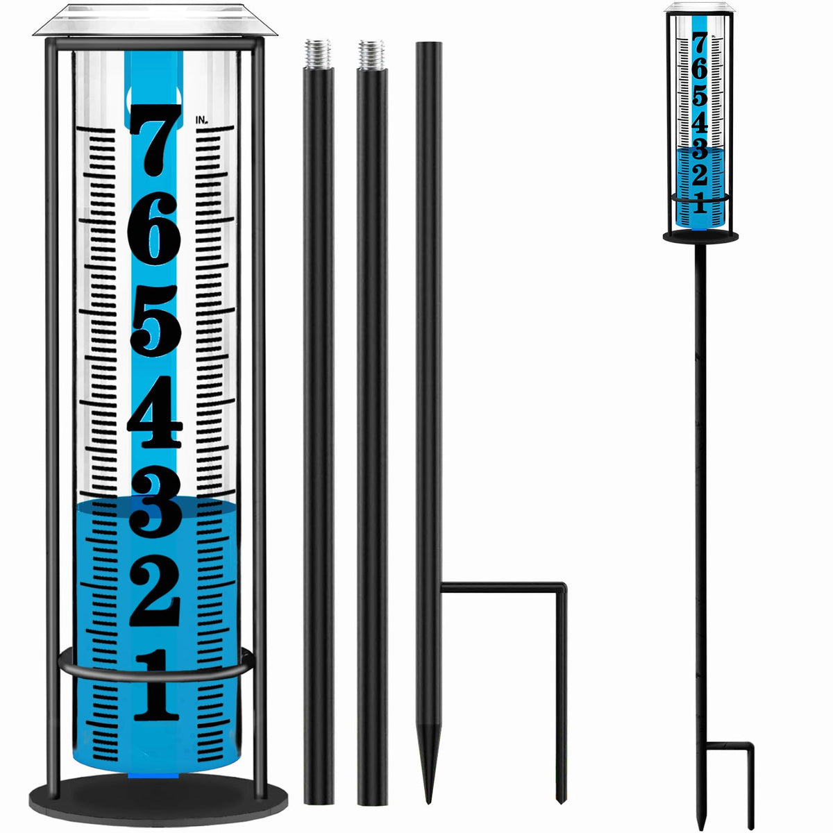 Rain Gauge outdoor, Upgraded Accurate Rain Gauges Outdoors best rated, Thickened Transparent