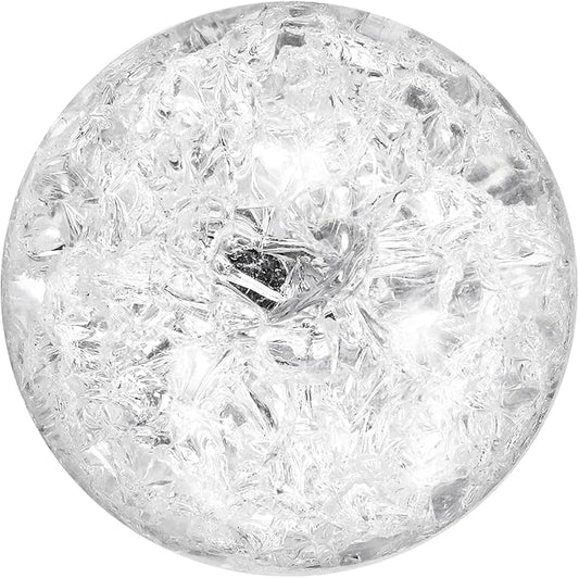 uxcell 50mm/2" Crystal Sphere Ball Ice Cracked Glass Solid Decorative Sphere Crystal Ball Prop