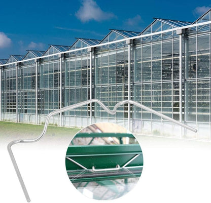 Mumusuki 50 Pack Stainless Steel Greenhouse Clips, Rust Proof Spring Clamps for Plexiglass Panels