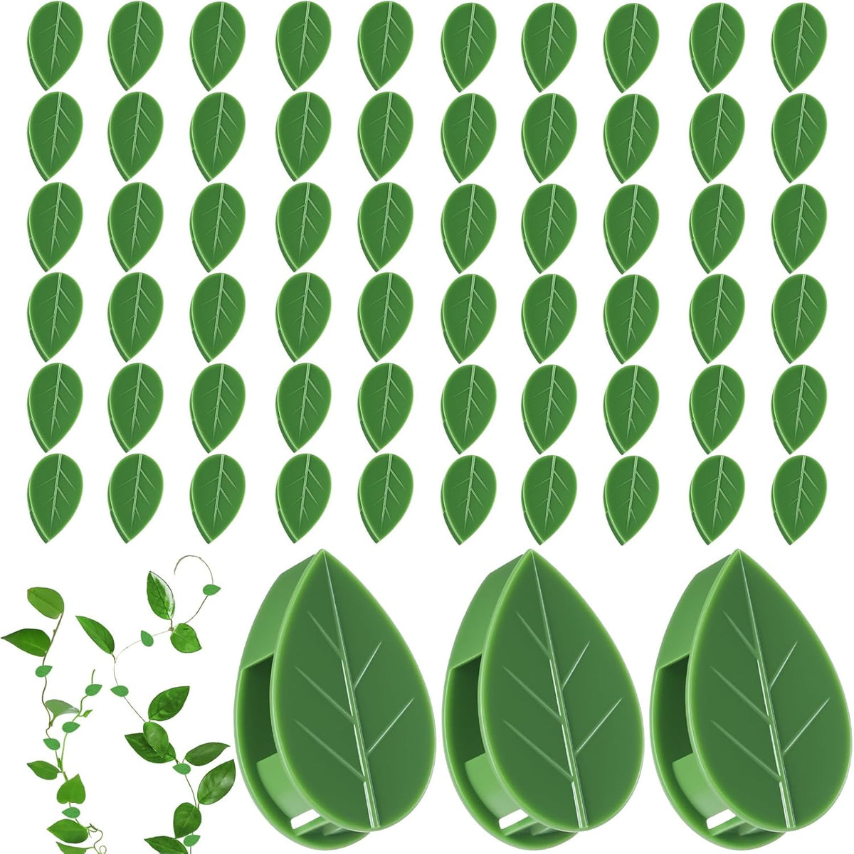 120 Pcs Plant Wall Clips, Plant Climbing Wall Fixture Clips, Wall Vines Fixing Clips with 144