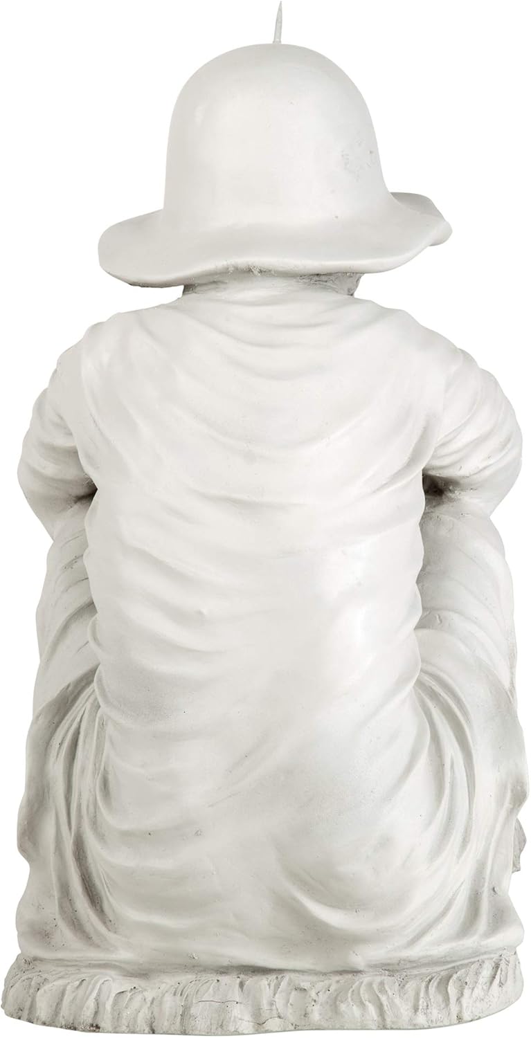 Design Toscano Gone Fishing Fisherman Boy Garden Statue, 17 Inch Tall, Cast Stone Resin, Two Tone