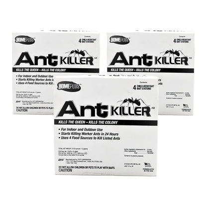 Homeplus™ Ant Killer AB, Metal Bait Station, Ants Killer for House, Ant Traps Indoor & Outdoor, 12