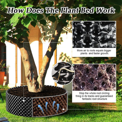 25 Gallon Air Pruning Containers 5-Pack, 100 Liter 20" X 20" D/H Special Packing Interlocked Large