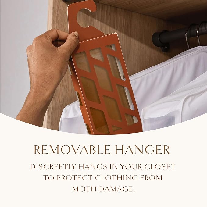 Hayden Hill Moth Traps for Clothes & Closets - 3-Pack - Refillable and Odor-Free Moth Traps for
