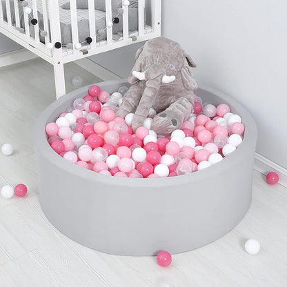 TRENDPLAY Plastic Balls for Ball Pits 2.2 Inch, Pack of 50 100 200 500 Hollow Balls, Perfect for