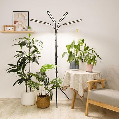 FOXGARDEN Grow Lights for Indoor Plants Full Spectrum with Tripod Stand, Tall Grow Lights for