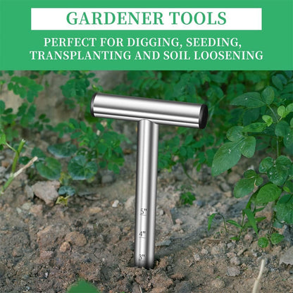 Hand Dibber, Seed Dibber, Bulb Planter Tool, Seed Planter Tool, Hole Digger for Plant Labels, for