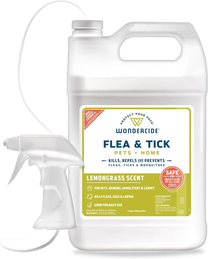 Wondercide - Flea, Tick & Mosquito Spray for Dogs, Cats, and Home - Flea and Tick Killer, Control