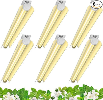 Barrina 3FT T8 Grow Light, 180W(6 x 30W), 1000W Equivalent, Full Spectrum, Plant Light, Growing