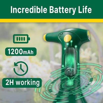 T TOVIA: Garden Sprayer 1 Liter Battery Spray Bottle Powered Electric, Rechargeable, Portable