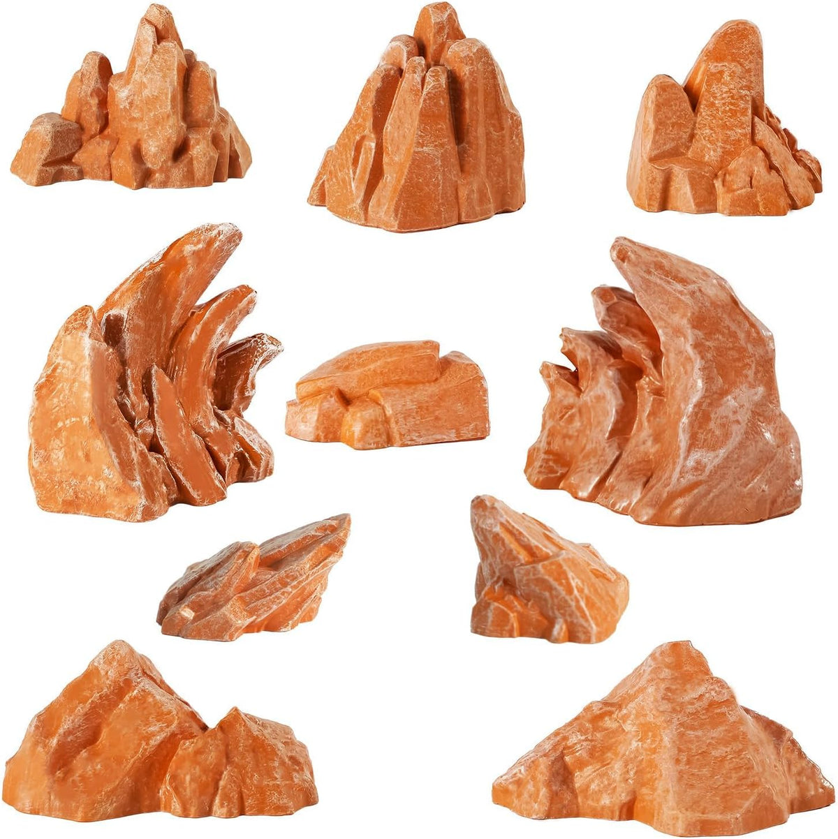 Warmtree 10 Pcs Simulation Rockery Diorama Rocks Stone for Diorama Supplies Miniature Terrain Fairy