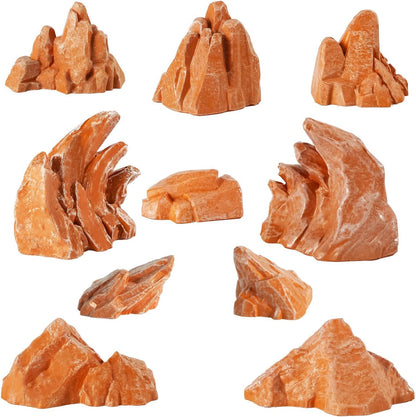 Warmtree 10 Pcs Simulation Rockery Diorama Rocks Stone for Diorama Supplies Miniature Terrain Fairy
