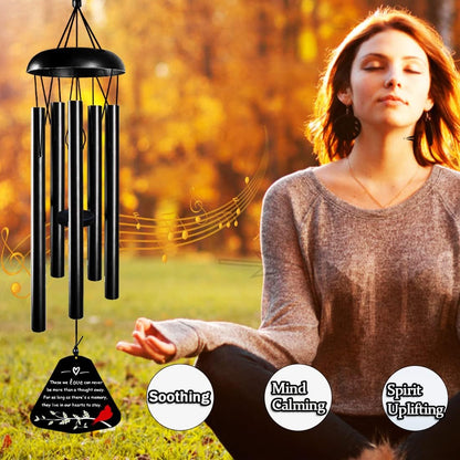Sympathy Wind Chimes for Loss of Loved One, 30'' Cardinal Wind Chimes for Outside, Bereavement Gift