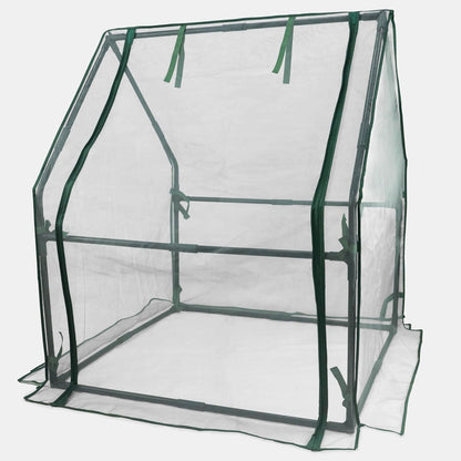 Gardzen Mini Greenhouse with Mesh Cover, Portable Outdoor Greenhouse, Enhanced Ventilation, Ideal
