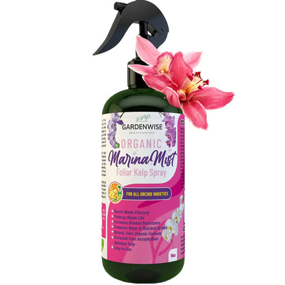 Marina Mist Orchid Fertilizer for Blooming - Orchid Plant Food Mist - Liquid Seaweed Extract for