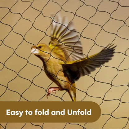 Nylon Mesh Anti Bird Netting [50 X 50] ft - Protect Fruit Trees, Chickens, Gardens & Aviaries