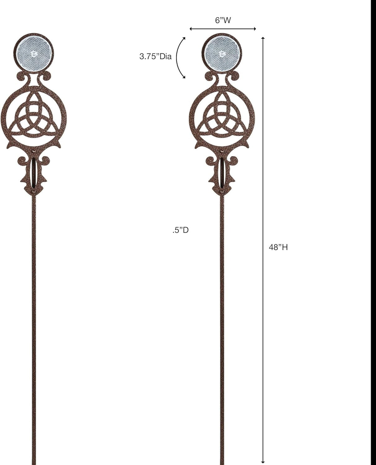 Touch of Class Pathways Reflective Driveway Marker Stake Set of Two for Outdoor Use | Celtic Knot