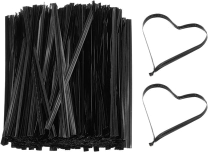 PATIKIL Bag Twist Ties 4 Inch, 800 Pcs Metallic Bread Ties for Treat Plastic Bags Gift Wrapping