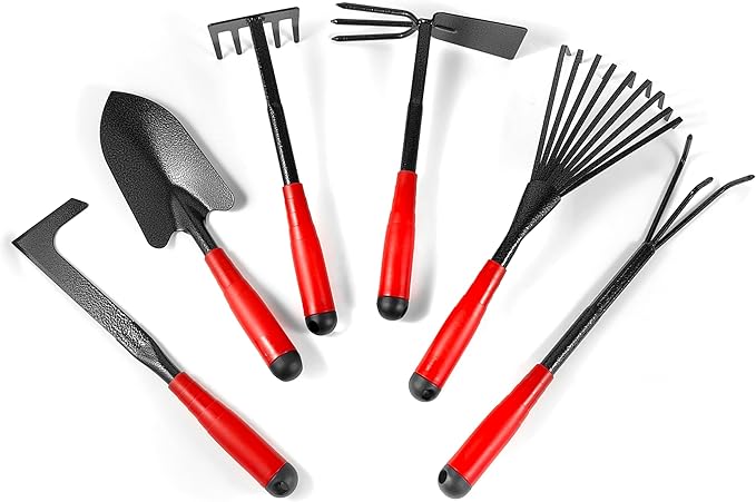 Set of 6 Gardening Tool Set, Rust-Resistant Handy Tools for Gardening, Ideal Gardening Gift Set