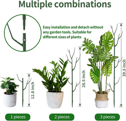12 Pack Plant Support Stakes, Plant Stakes for Indoor and Outdoor Plants. 39.37inch Plant Sticks