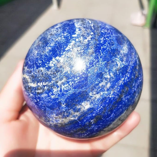 6-7CM/2.36-2.76inch Natural Crystal Ball Lapis Lazuli Polished Divination Ball Decorative Sphere