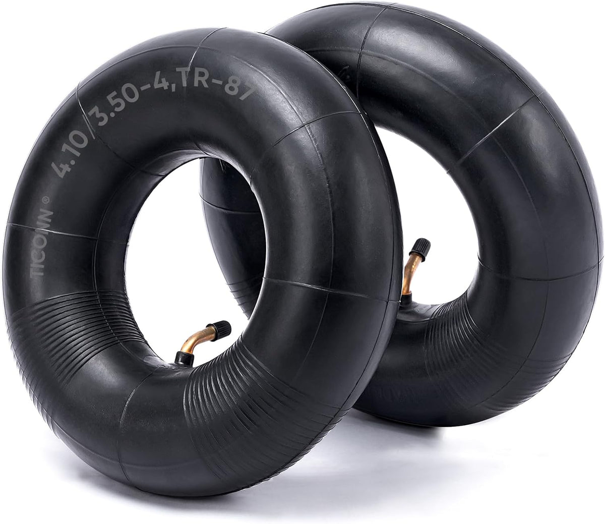 TICONN 4.10/3.50-4 Tire Inner Tube, 2 Pack Inner Tire Tube for Wheelbarrow Tires, Replacement Tube
