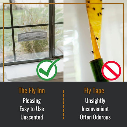 Dr. Killigan's The Fly Inn | Sticky Window Traps | Indoor Insect Trap | Catches and Hides Bugs |