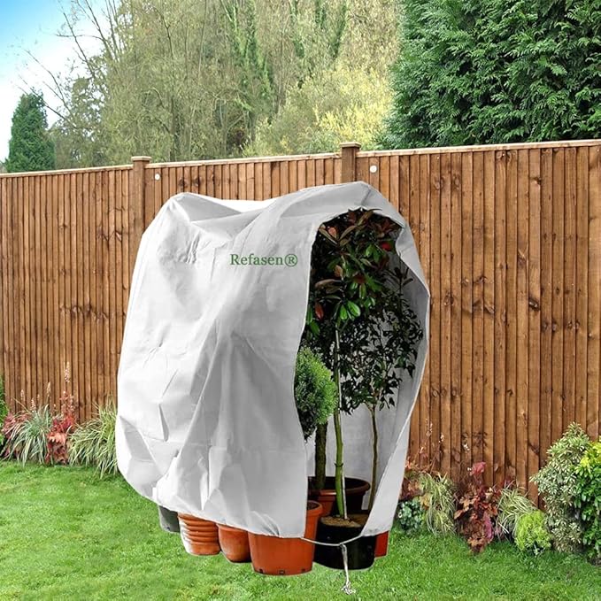 Plant Covers Freeze Protection,2 Packs 70”H X60”W 2.2oz Frost Blankets for Outdoor Plants Frost