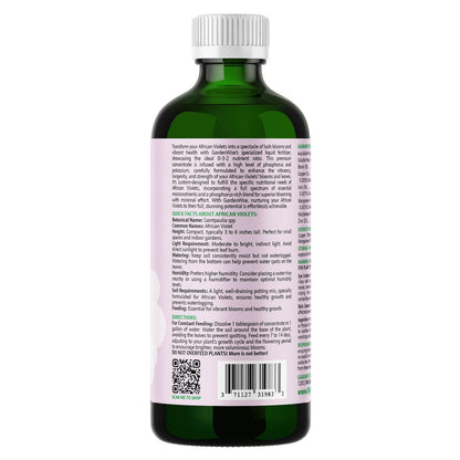 0-3-2 African Violet Fertilizer for Indoor Plants: Concentrated Plant Food – Plant Fertilizer
