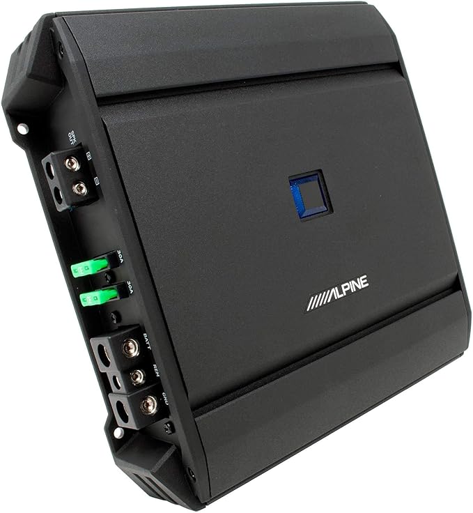 Alpine R2-SB10V-BNDL 10" Type-R Halo Loaded Enclosure with S-A60M 600 Watt Mono Amplifier and